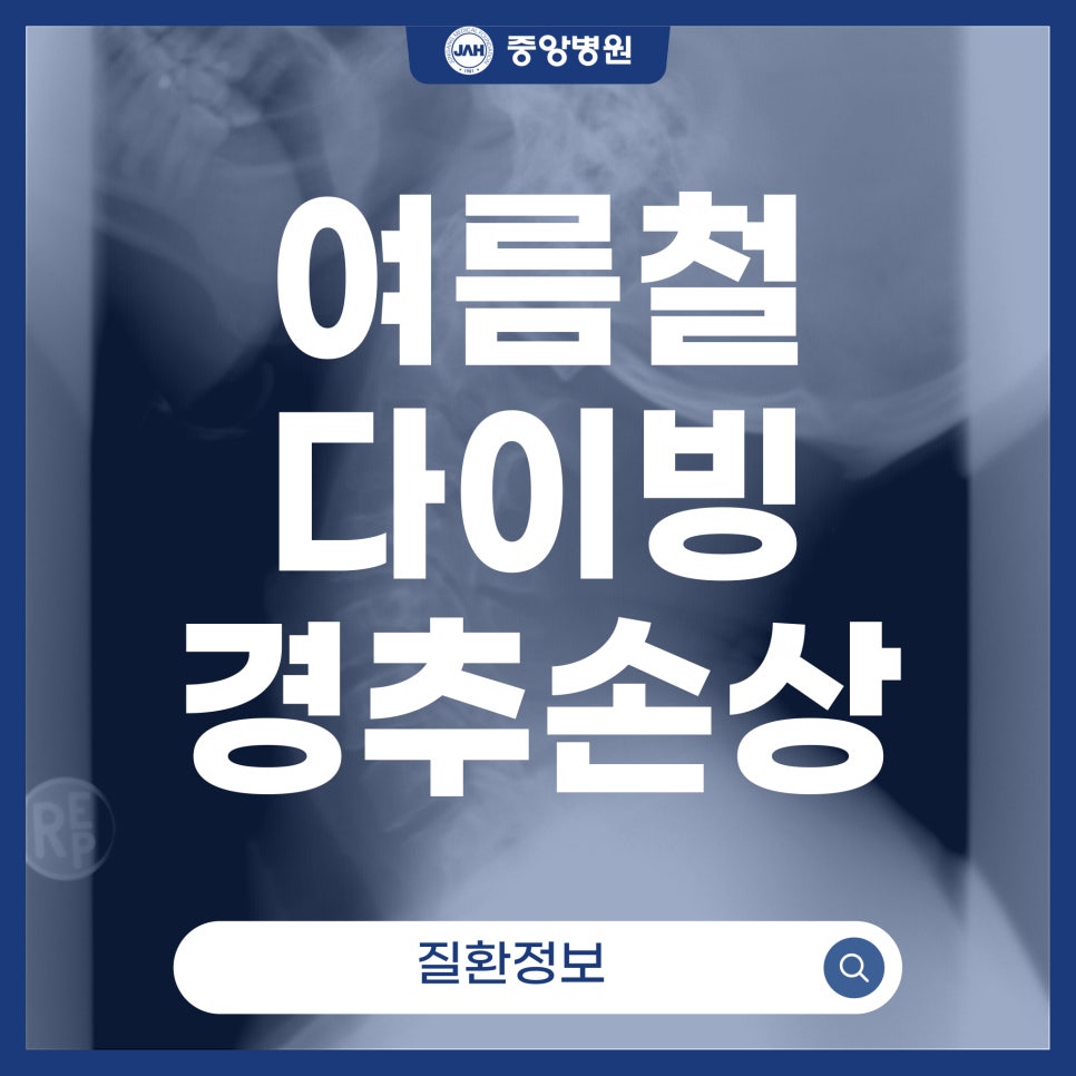 여름철 항포구 다이빙의 위험성